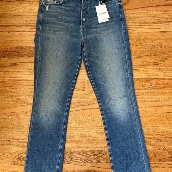 NWT MOTHER Denim Jeans Pixie Dazzler Ankle Fray 29 - Picture 2 of 5